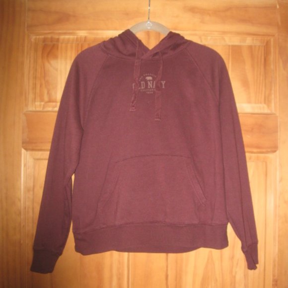 Old Navy Other - 5/$30 Girls Burgundy Old Navy Hooded Sweatshirt